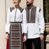 Camasa Barbateasca Etno Modern cu Motive Populare - IIANA