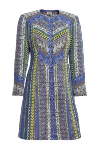 Palton Dora din Jacquard Etnic Tesut