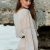 Rochie Ie Traditionala Romaneasca cu Matase Aurie Brodata Manual Motivul Matase - IIANA