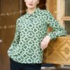 Cămașa verde măsliniu rombul vieții - IIANA