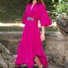 Rochia roz fucsia din jerseu - IIANA