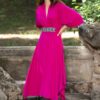 Rochia roz fucsia din jerseu - IIANA