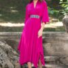 Rochia roz fucsia din jerseu - IIANA