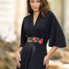 Rochie neagră din jerseu - IIANA