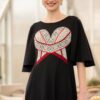 Rochie lungă neagră cu corset tradițional din jacquard țesut alb - IIANA