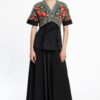 Bluză kimono Zen cu jacquard etnic țesut - IIANA