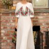Rochie lungă albă Divna - IIANA