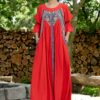 Rochie lungă roșie Minodora - IIANA