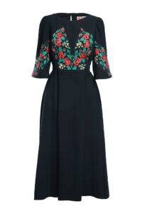 Rochie midi neagră Divna