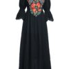 Rochie lungă neagră Zinca - IIANA