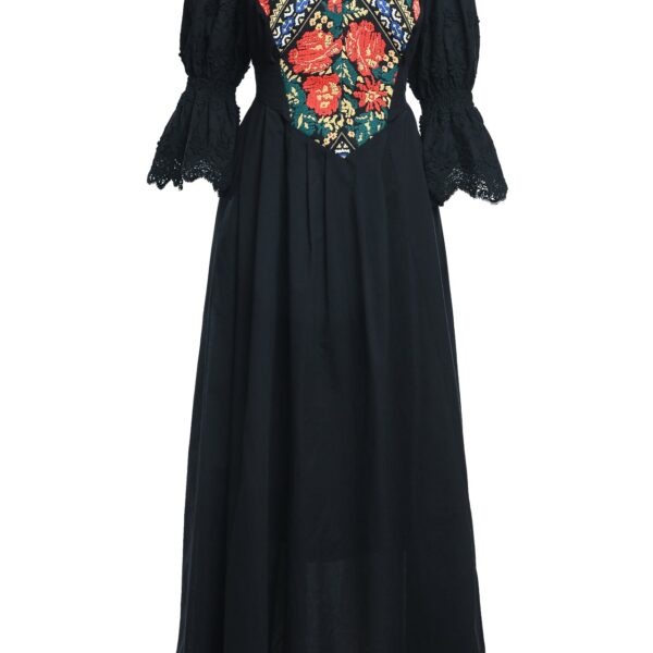 Rochie lungă neagră Zinca - IIANA