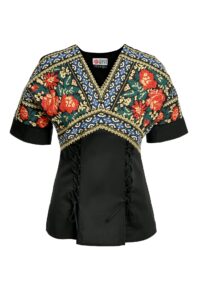 Bluză kimono Zen cu jacquard etnic țesut