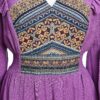 Rochia Lila din pânză de bumbac și jacquard etnic țesut - IIANA