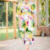Rochia midi picturală Maribel - IIANA