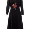 Rochie din Stofa Neagra Medeea - IIANA