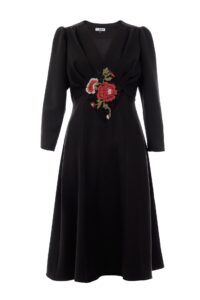 Rochie din Stofa Neagra Medeea