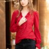 Bluza Rosie Din Dantela De Bumbac Otilia - IIANA