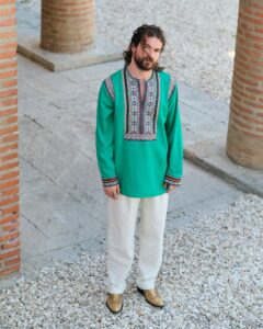 Camasa Barbateasca Traditionala Gavriil Cu Motive Populare