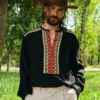 Camasa Barbateasca Traditionala Mircea Cu Motive Populare - IIANA