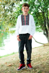 Camasa traditionala baieti Luca 9 luni - 7 ani