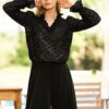 Fusta Pantalon Din Stofa Neagra - IIANA