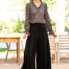 Fusta Pantalon Din Stofa Neagra - IIANA