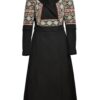 Pardesiu Lung Din Stofa De Lana Si Jacquard Tesut Carina - IIANA
