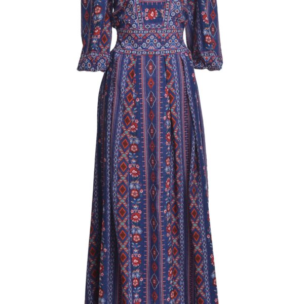 Rochia Bleumarin Lunga Boho Chic - IIANA