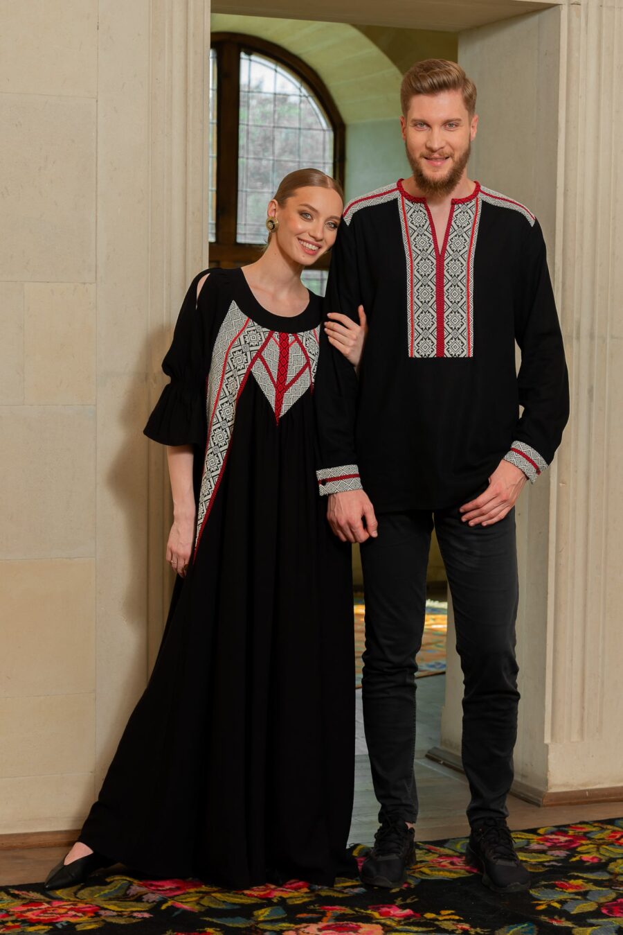 Camasa Barbateasca Traditionala Vladislav Cu Motive Populare - IIANA