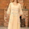Rochie Crem Din In Si Dantela Traditionala - IIANA