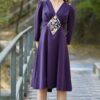 Rochie din Stofa Violet Medeea - IIANA
