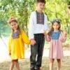 Rochita traditionala fetite galbena Andana 9 luni - 7 ani - IIANA