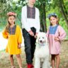 Rochita traditionala fetite roz Maria 9 luni - 7 ani - IIANA