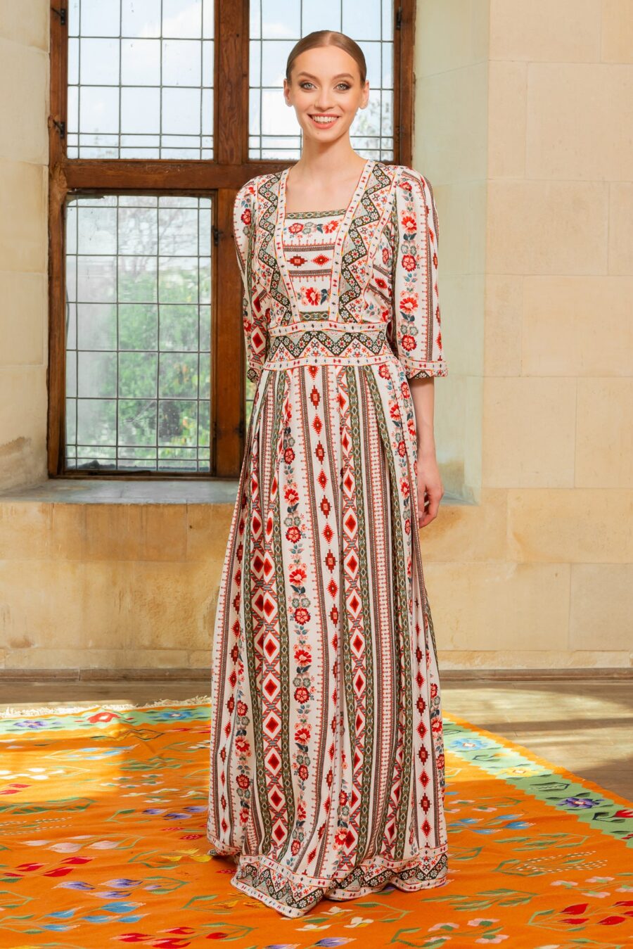 Rochia Alba Lunga Boho Chic - IIANA