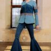 Sacou din Denim si Jacquard Etnic - IIANA