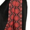 Sacou negru din catifea  cu jacquard folk - IIANA