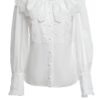 Camasa alba cu guler si broderie tridimensionala - IIANA