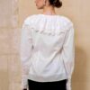Camasa alba cu guler si broderie tridimensionala - IIANA