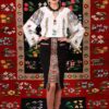 Ie Traditionala Romaneasca Maneca Lunga Motivul Geometric Floral - IIANA