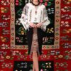 Ie Traditionala Romaneasca Maneca Lunga Motivul Geometric Floral - IIANA