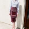 Fusta Midi din Jacquard Tesut Cosanzeana - IIANA