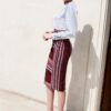 Fusta Midi din Jacquard Tesut Cosanzeana - IIANA