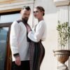 Camasa Barbateasca Traditionala Pamant cu Motive Populare - IIANA