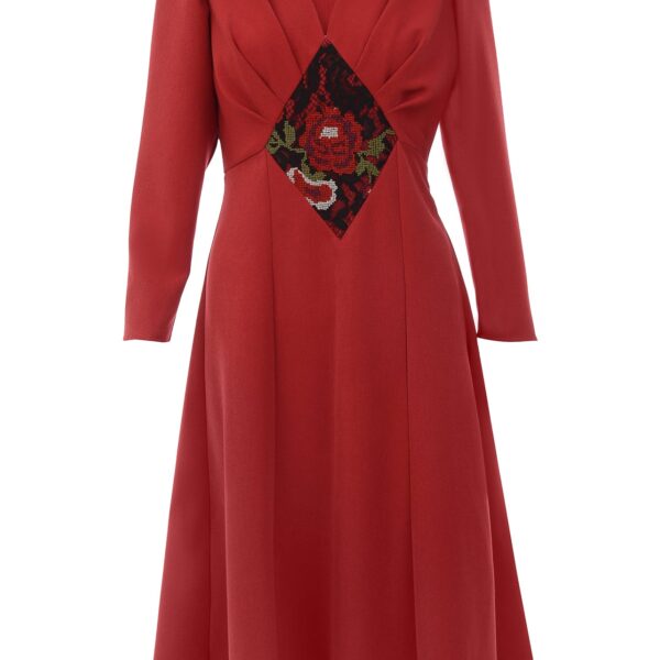 Rochie din Stofa Rosie Medeea - IIANA