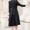 Rochie din Stofa Neagra Medeea - IIANA