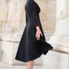 Rochie din Stofa Neagra Medeea - IIANA