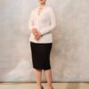 Cămașa alba cu broderie tridimensională - IIANA