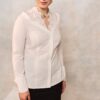 Cămașa alba cu broderie tridimensională - IIANA