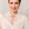 Cămașa alba cu broderie tridimensională - IIANA
