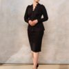 Cămașa neagră cu broderie tridimensională - IIANA